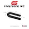 Glazelock 1/4" 3 1/2"L x 1-1/2"W 1/2" Slot, U-shaped Horseshoe Plastic Flat Shims Black  100pc/bag Econo10 - alternate 4